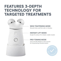 NuFACE Trinity+ Dispositivo Facial de Microcorriente Aprobado por la FDA - Esculpe Rostro y Tensa Cuello + Gel Activador