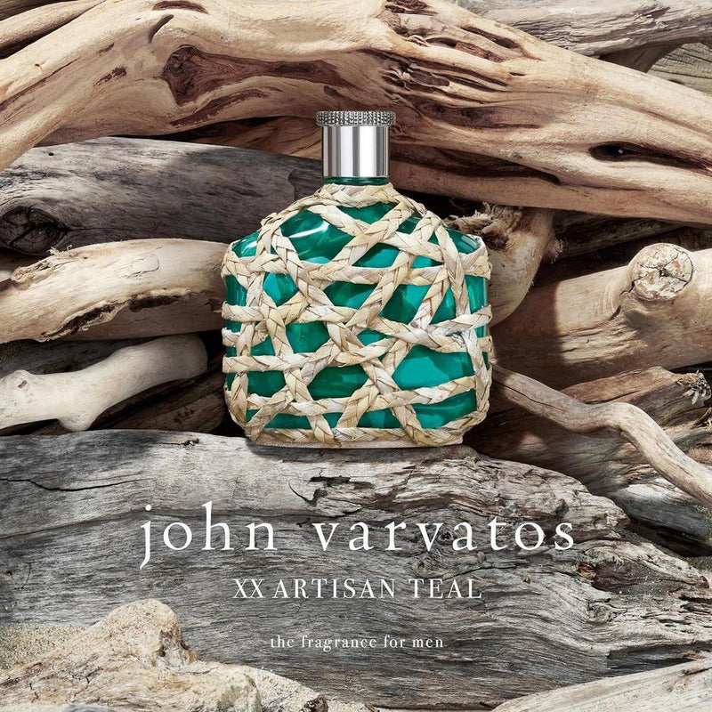 John Varvatos Colonia para hombre XX Artisan Teal Eau de Toilette con notas acuáticas de romero y madera