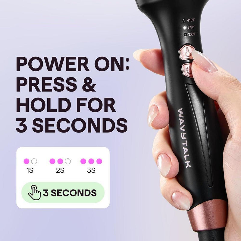 Cepillo Térmico Wavytalk para Peinado lónico. Consigue Cabello Suave con Rizos Naturales y Voltaje Dual