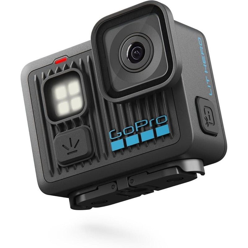 GoPro LIT Hero - Cámara de acción compacta, impermeable, con luz incorporada, video 4K HD, foto de 12 MP, pantalla táctil