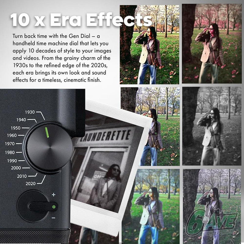 Paquete Fujifilm Instax Mini Evo Híbrida, Cámara Instantánea 3 en 1 con Bluetooth y Efectos Vintage