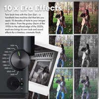 Paquete Fujifilm Instax Mini Evo Híbrida, Cámara Instantánea 3 en 1 con Bluetooth y Efectos Vintage