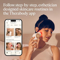 Dispositivo facial Therabody TheraFace PRO con microcorriente, masaje y terapia de luz para cuidado de la piel