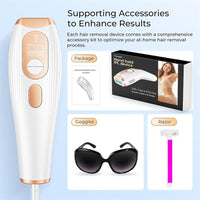 Depiladora IPL para Mujeres y Hombres con Tecnología de Luz Roja 3.0, Uso Facial, Corporal y Zonas Sensibles en Casa