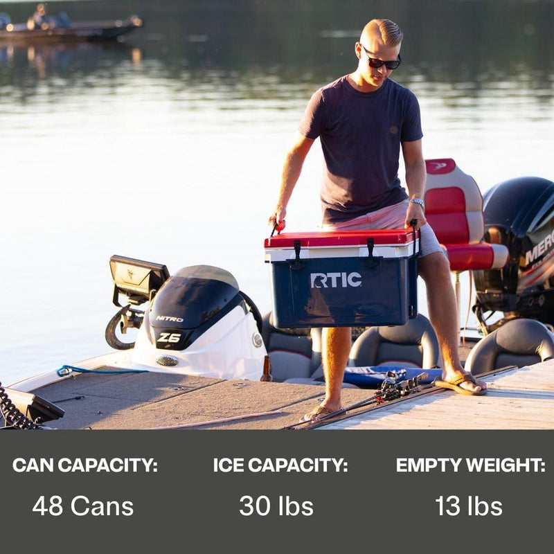 RTIC Refrigerador duro ultraligero para bebidas, ideal para playa, camping, pesca y barbacoas, más ligero que otros modelos