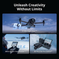 DJI Mavic 4 Pro Drone con DJI RC 2, dron insignia de cámara triple para profesionales, transmisión de video de 30km
