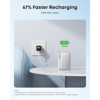 Cargador Portátil Anker Nano, Banco de Energía Compacto de 10,000mAh 45W, Paquete de Batería Esencial para Teléfono con Cable Retráctil InstaCord