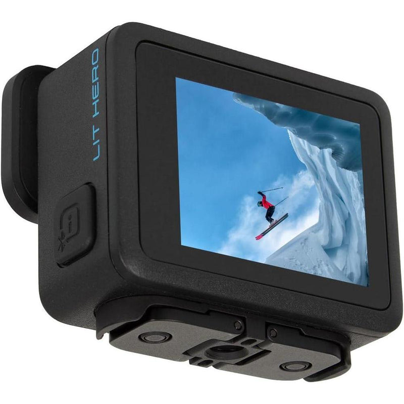 GoPro LIT Hero 4K Cámara de Acción Compacta, Luz LED Integrada, Estabilización HyperSmooth, Ideal para Vlogging y Aventuras