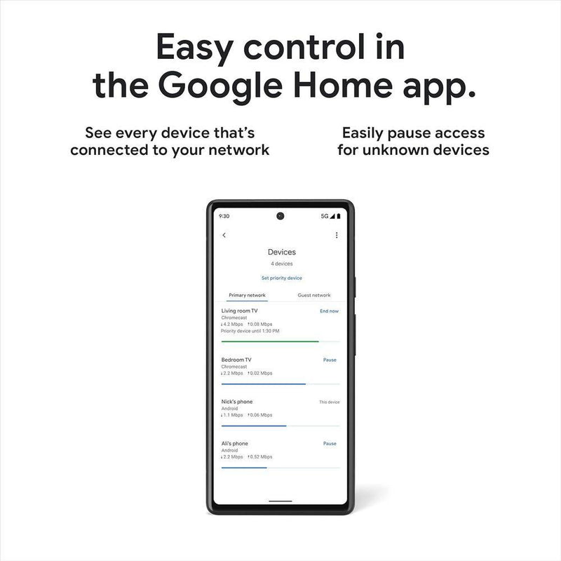 Google Nest WiFi Pro - Sistema confiable de Wi-Fi para el hogar con velocidad rápida y cobertura para toda la casa