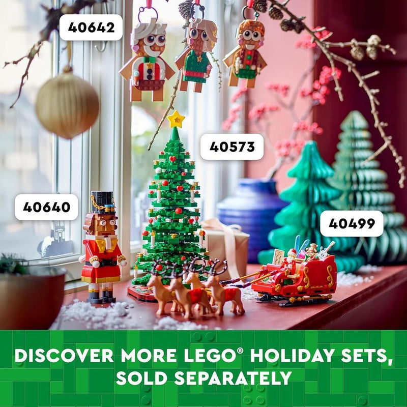 Juego exclusivo LEGO Trineo de Santa con figura de Papá Noel y renos, ideal para amantes de la Navidad y LEGO