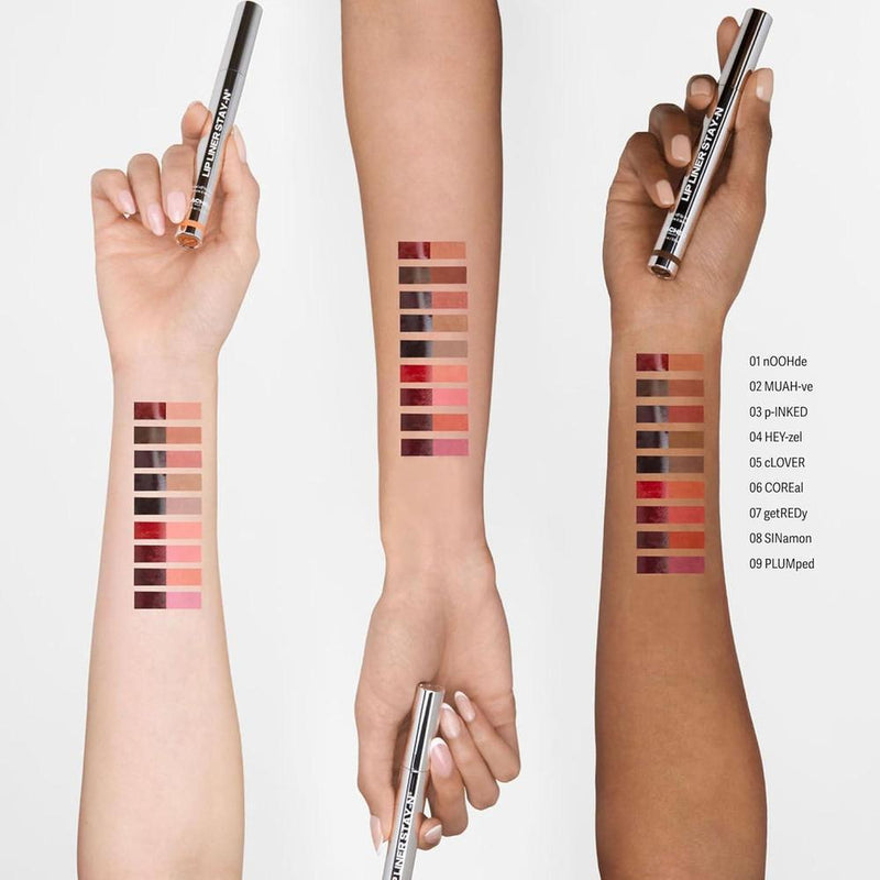 Sacheu Lip Liner STAY-N Peel Off Tinte labial resistente al agua, con ácido hialurónico y vitamina E, mate, vegano y libre de crueldad
