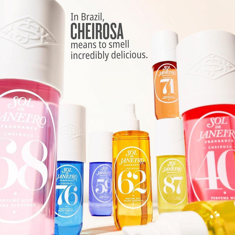 Sol de Janeiro - Fragancia corporal y capilar Cheirosa '62, 90 ml. Perfume para mujer con aroma distintivo