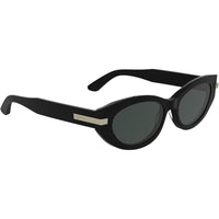 Gafas de sol Calvin Klein mujer CK25502S negras con lente gris sólido y logotipo refinado