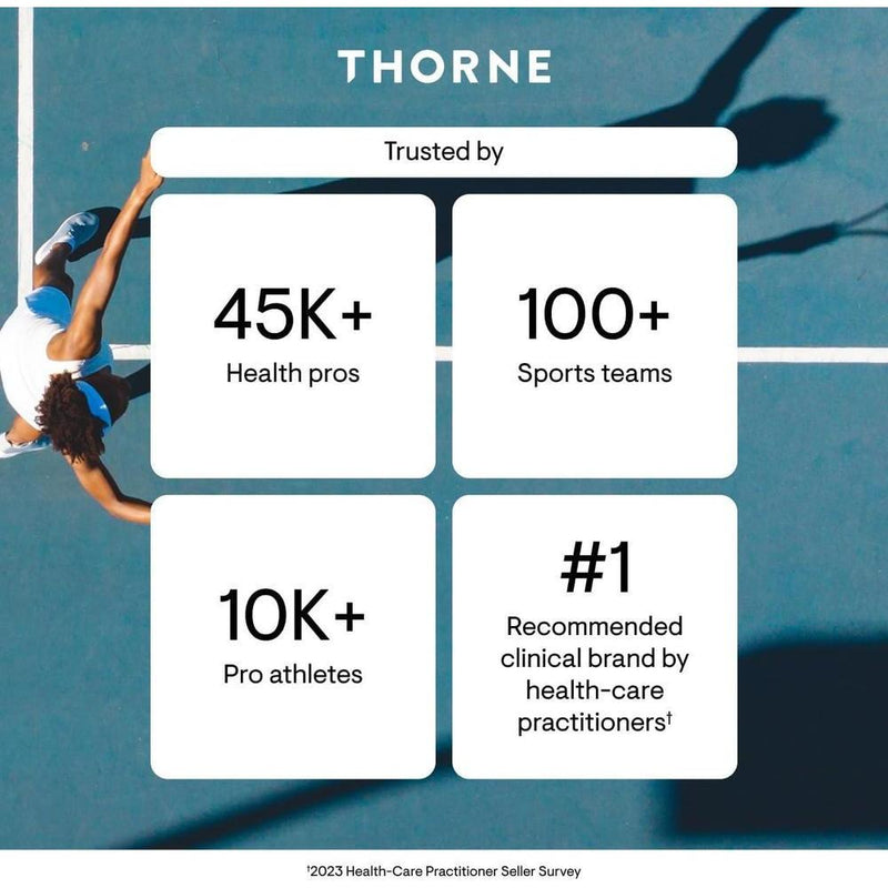 Vitamina D3 THORNE suplemento salud oseo e inmune sin gluten, lácteos o soja certificado NSF deporte 60 cápsulas