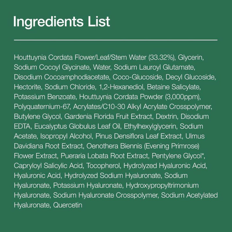 Espuma Limpiadora de Poros Heartleaf Quercetinol BHA 150ml