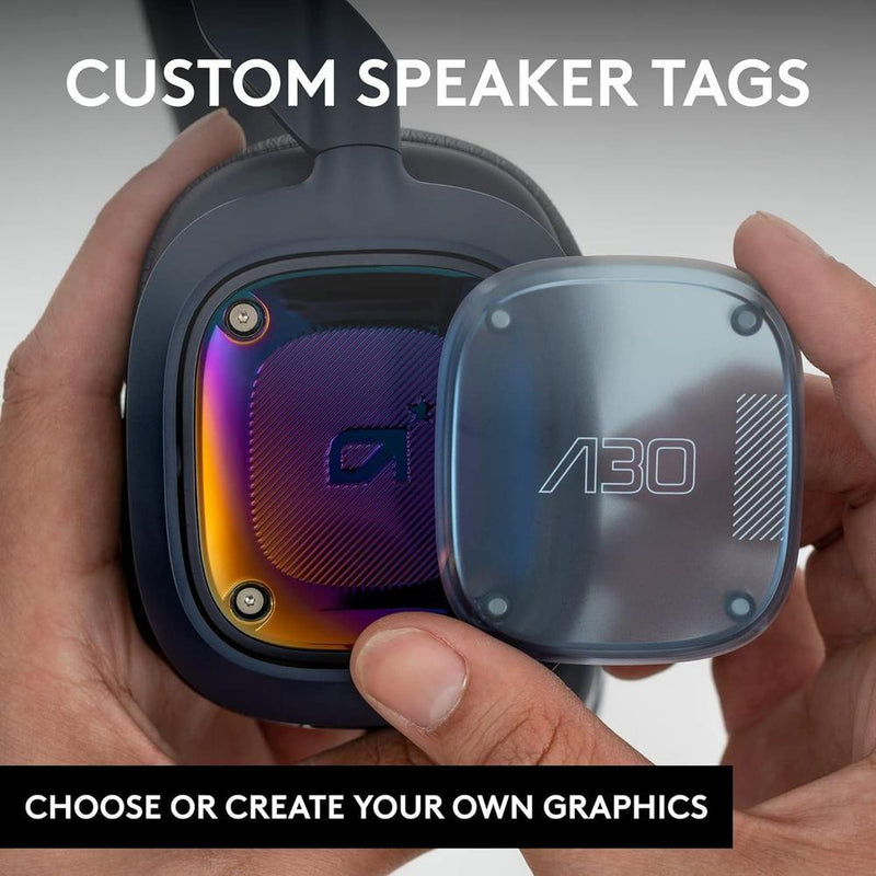 Logitech G Astro A30 Auriculares Inalámbricos Gaming Dolby Atmos, Bluetooth, Batería 27h, USB-C, PS5/Xbox/Switch/PC/Android, Azul
