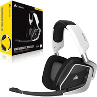 Auriculares Corsair VOID RGB ELITE Inalámbricos - Sonido 7.1, Micrófono Omnidireccional y Compatibilidad iCUE para PC, Mac, PS5, PS4
