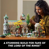 LEGO Icons Rivendell de El Señor de los Anillos: construye y exhibe con minifiguras legendarias, gran regalo para cinéfilos