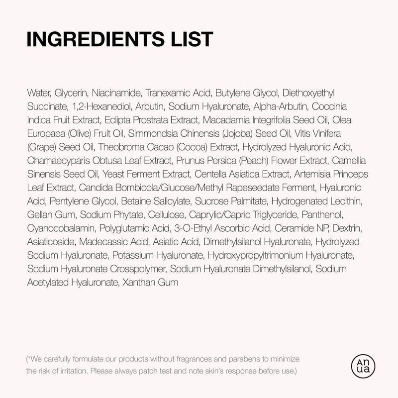 Sérum Niacinamida 10% + TXA 4%, Ácido Hialurónico, 30ml