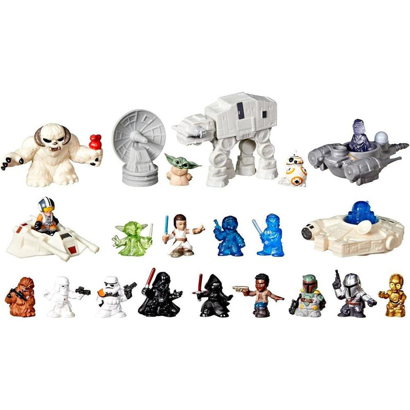Calendario de Adviento Star Wars con 24 Sorpresas, Incluye Figuras y Vehículos para Niños y Niñas Mayores de 4 Años