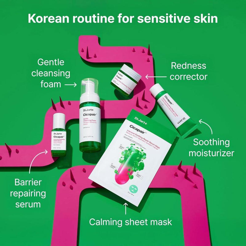 Hidratante Facial Dr.Jart+ Cicapair Para Piel Sensible Con Centella Asiática