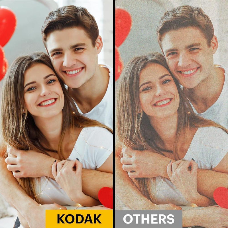 Cámara Kodak Mini Shot 3 Retro amarilla, instantánea e inalámbrica compatible con iOS y Android con tecnología de foto real HD laminado