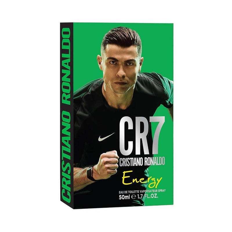 Cristiano Ronaldo CR7 Energy Eau de Toilette - Colonia masculina con cardamomo, lavanda y notas de madera de cedro