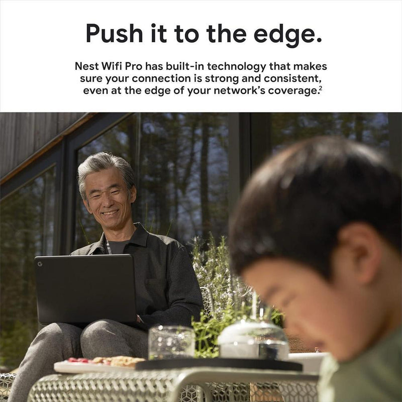 Google Nest WiFi Pro - Sistema confiable de Wi-Fi para el hogar con velocidad rápida y cobertura para toda la casa