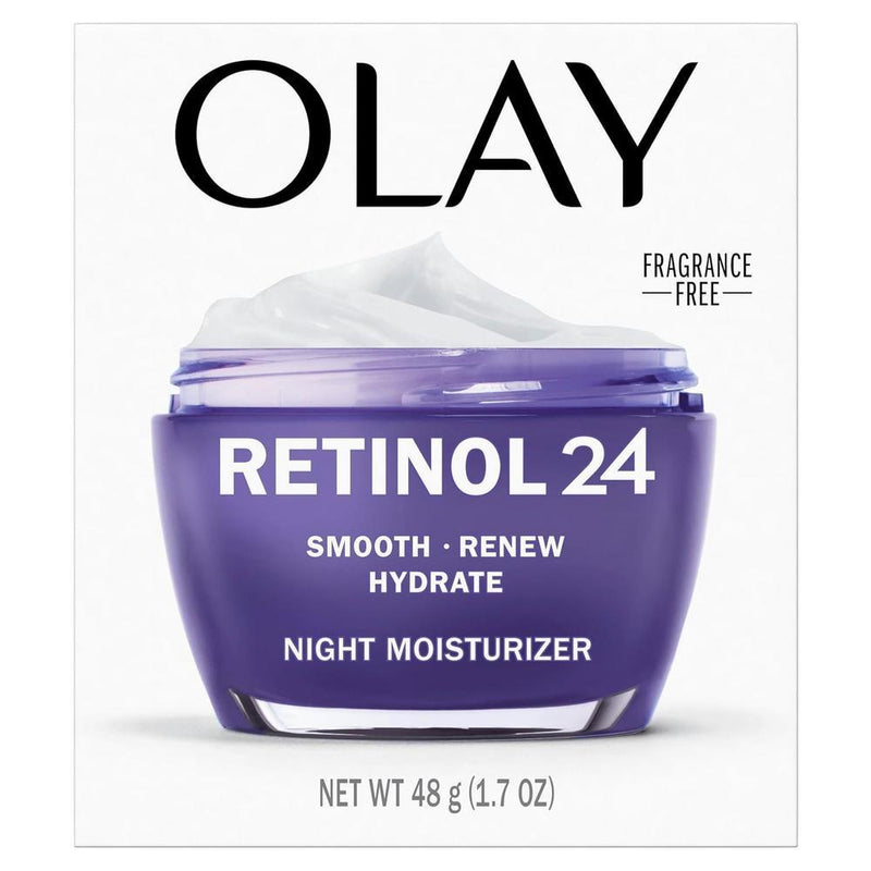 Olay Retinol 24 Hidratante Facial Crema Noche Antienvejecimiento Mujer Sin Fragancia 50.3ml