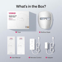Máscara LED Ulike ReGlow: Terapia de luz multicolor para reducir acné y signos de envejecimiento con control remoto y diseño seguro