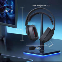 Auriculares SENZER X100 inalámbricos para juegos con micrófono, Bluetooth, sonido estéreo y comodidad superior