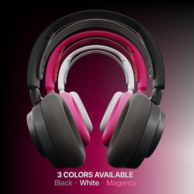 Auriculares Inalámbricos Gaming SteelSeries Arctis Nova 7X Gen 2, Control de Audio en Tiempo Real, Batería 50+ Hrs, Magenta
