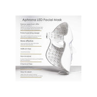 Aphrona Máscara facial LED aprobada por la FDA para reducción de arrugas y eliminación de acné con terapia de luz roja y azul