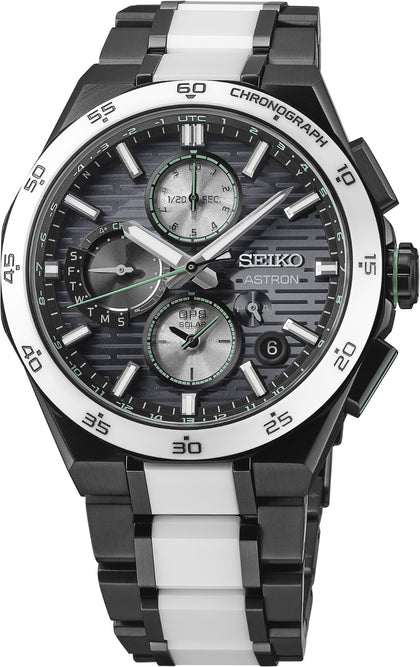 Seiko Astron GPS Solar Cronógrafo SSH185 Titanio Negro 44 mm