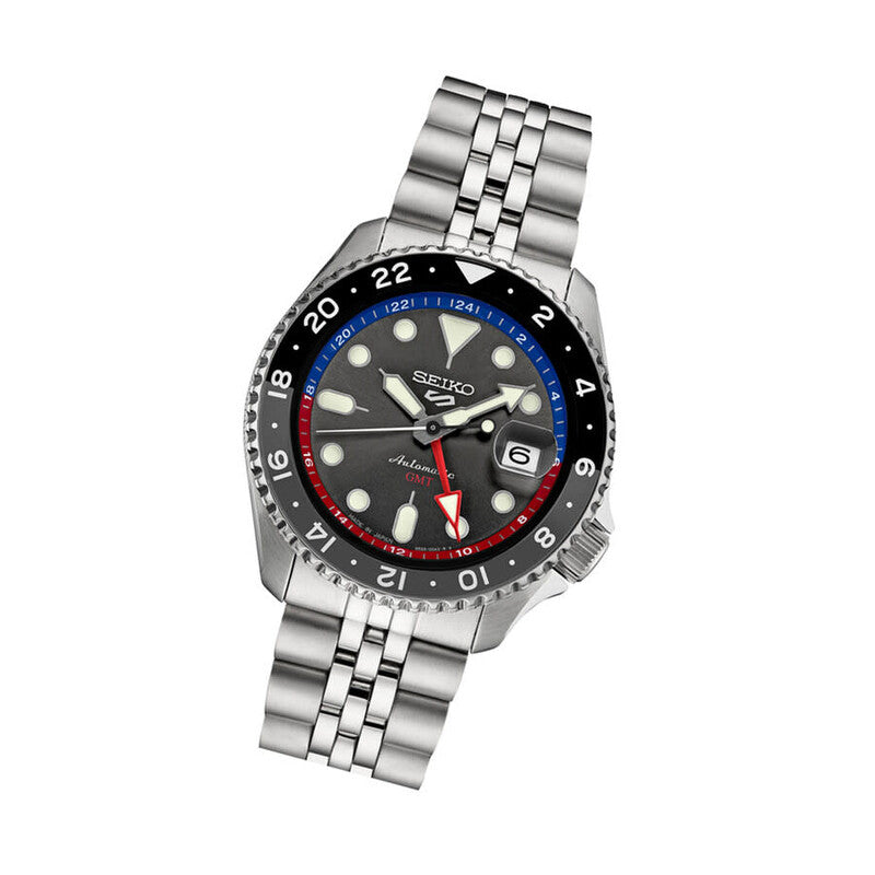 Reloj Seiko 5 Sports GMT Automático - Esfera Gris 42.5mm (SSK019)
