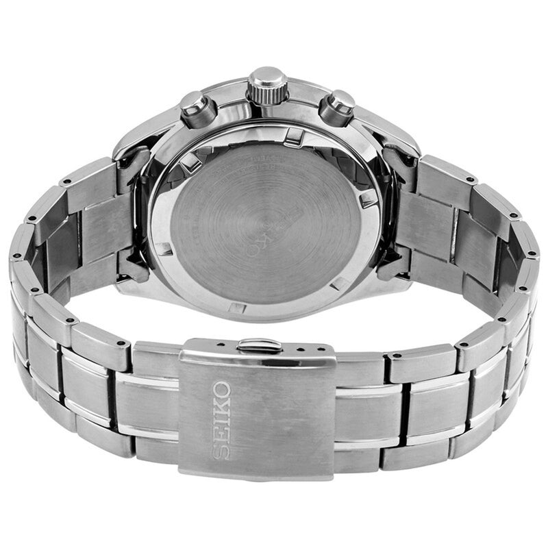 Seiko Chronograph Quartz Black Dial Men's Watch SSB379