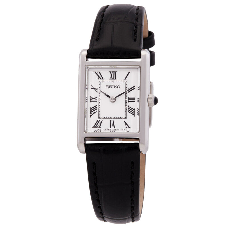 Reloj Seiko Classic Cuarzo - Esfera Blanca, Dama 19.6mm (SWR107P1)