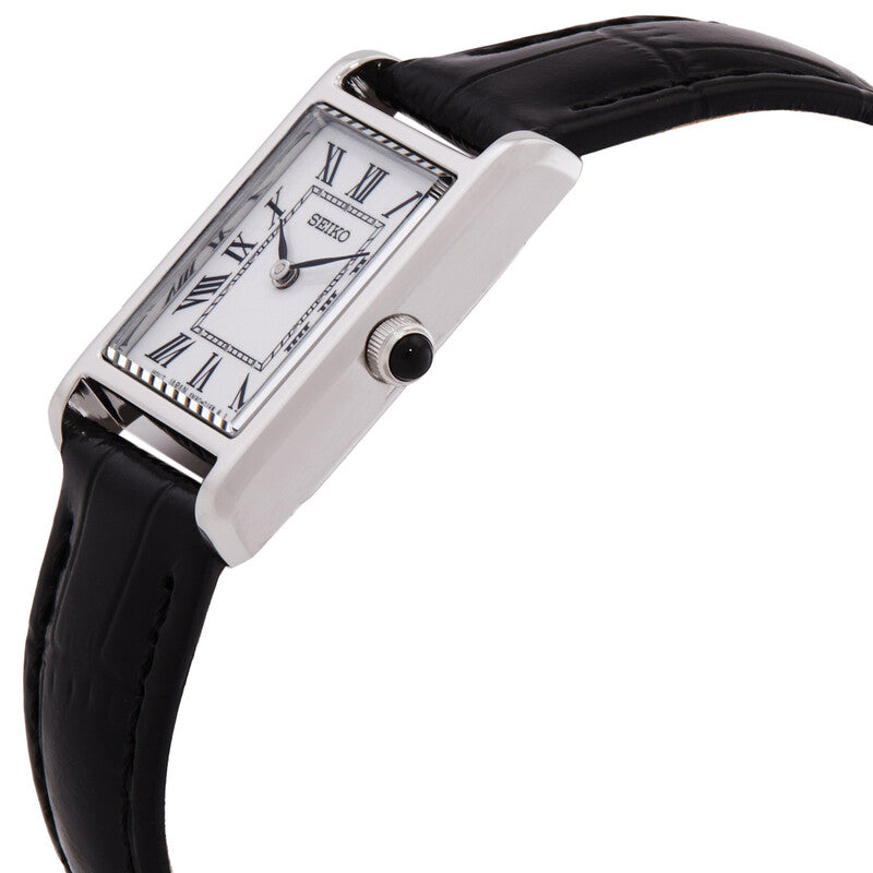Reloj Seiko Classic Cuarzo - Esfera Blanca, Dama 19.6mm (SWR107P1)