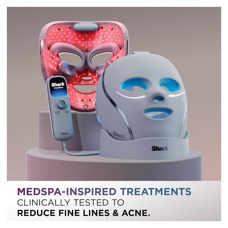 Shark CryoGlow Mascarilla LED Facial - Blue Frost