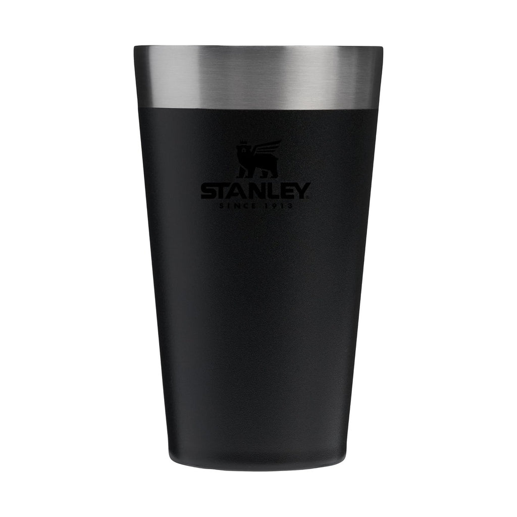 Stanley Adventure Vaso de Cerveza Apilable Acero Inoxidable, Libre de BPA, Aislado, Apto para Lavavajillas, Color Negro