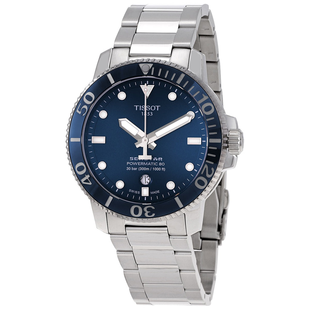 Tissot SEASTAR 1000 POWERMATIC 80 Automatic Blue Dial Men's Watch T120.407.11.041.03